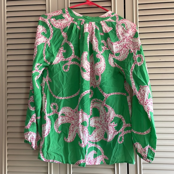 Silk Long Sleeve Lilly Shirt Size XS - Picture 6 of 10